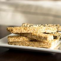 our pasteli, sweet and simple sesame